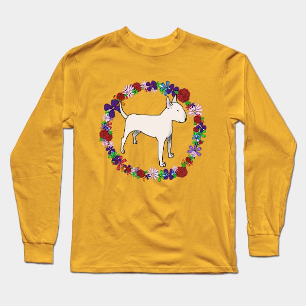 Bull Terrier 2 Long Sleeve T-Shirt by Kcael